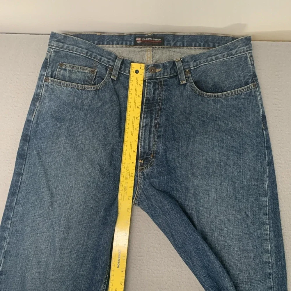 RL Ralph Lauren Polo Jeans Co Men's 36/34 Woodrow Style Straight Leg Denim Jeans - Picture 8 of 10